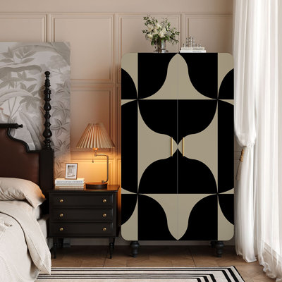 Retro painted storage wardrobe