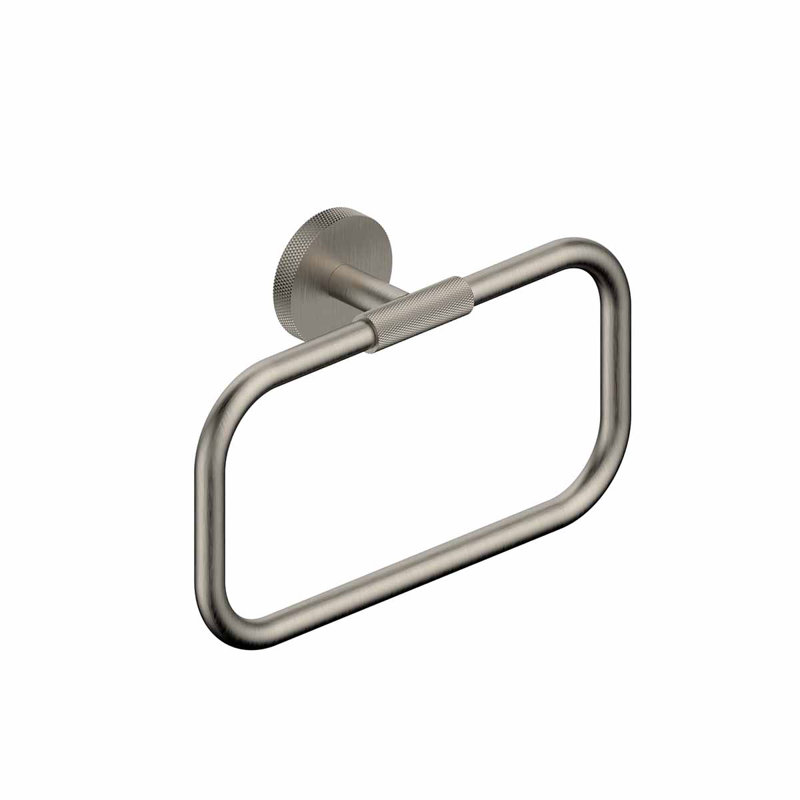 Klass Towel Ring, Brushed Nickel