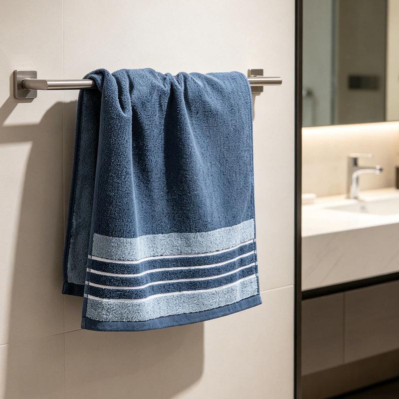 Soft Absorbent Quick Dry Face Towel, Lint Free Hand Towel And Facial Washcloth For Daily Home Use, 13.8x28.3in Blue, Blue