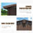 Backyard Storage Shed 11'X 9' With Galvanized Steel Frame & Windows, Outdoor Garden Shed Metal Utility Tool Storage Room With Lockable Door For Patio(Brown)-124356784-124356788