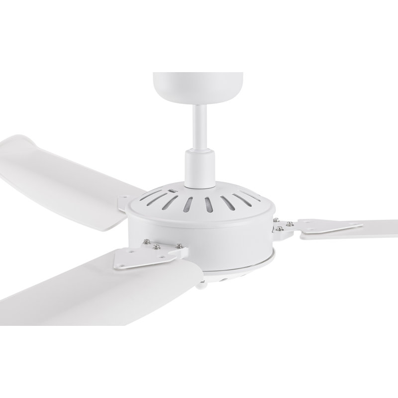 Carolina 56in 3-Blades Indoor/Outdoor Ceiling Fan with Remote Control, Antique White