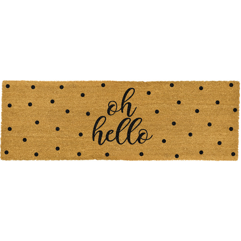 Gorm Non-Slip Outdoor Doormat, Natural/Black