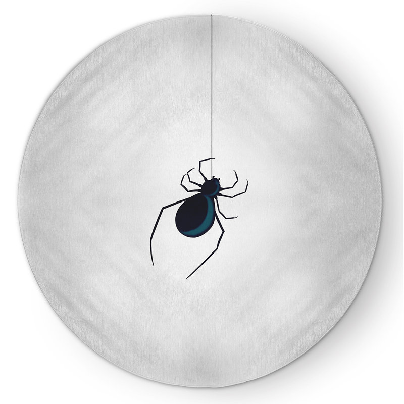 Ariock Chenille Indoor Rug, Round 5'