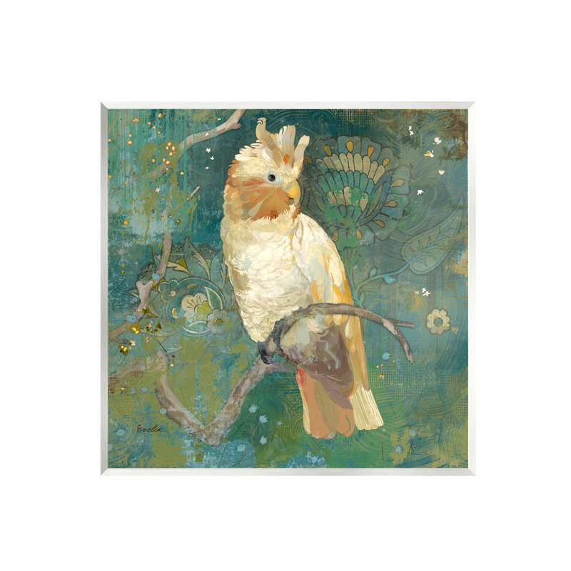 Cockatoo Boho Pattern 12" x 12" MDF Wood Wall Plaque