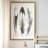 Watercolor Feathers II - Natural History Print, Matted and Framed Under Acrylic Glass, Study and Living Room Wall Art-746346405-746344577