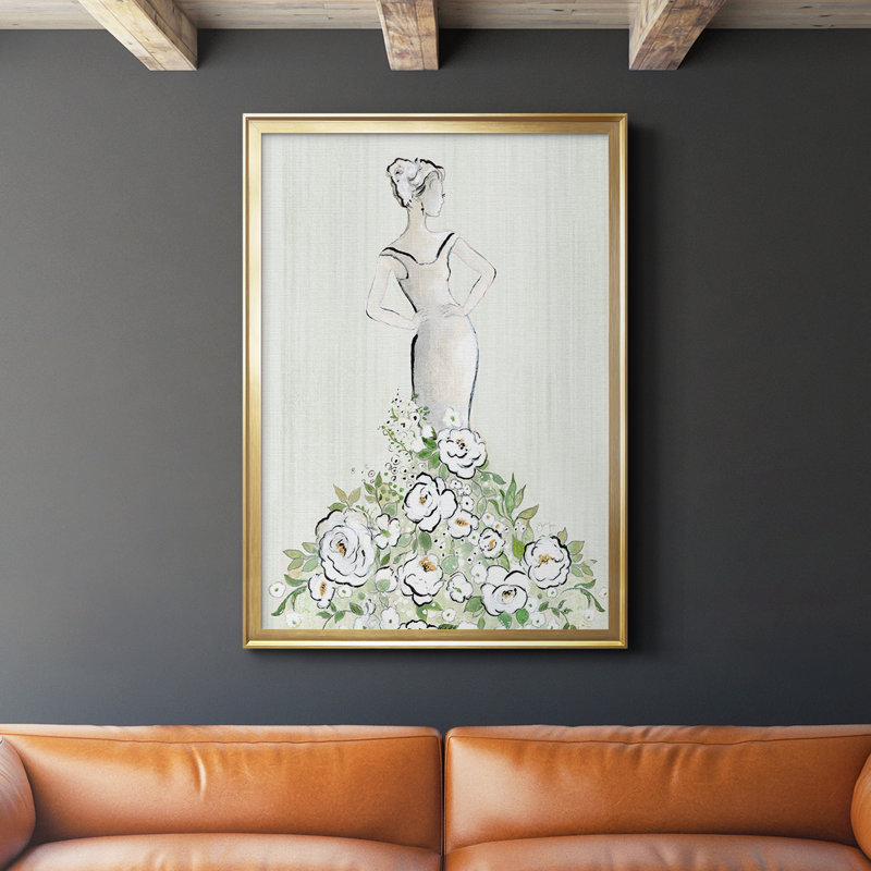 Toile encadrée de qualité supérieure, H 24,5 po x l 18,5 po, Or