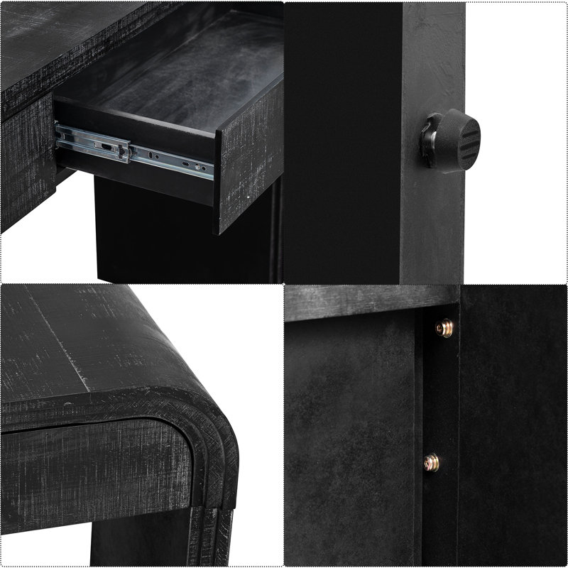Gracie Oaks Katen Distinctive Vintage Sofa Table: Open-Style Console ...