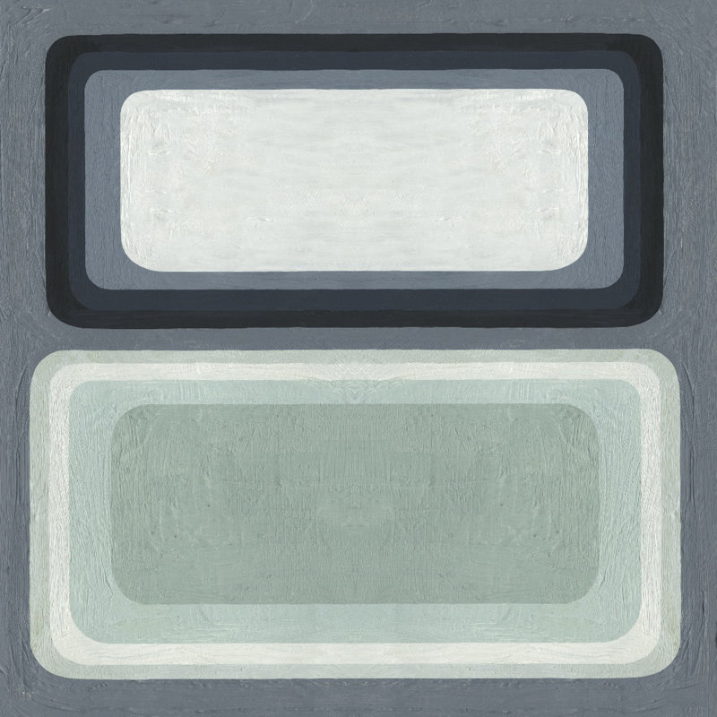 Reproduction d’art sur toile tendue « maritime color field i » par emma scarvey, H 72 po x l 72 po x P 1,5 po