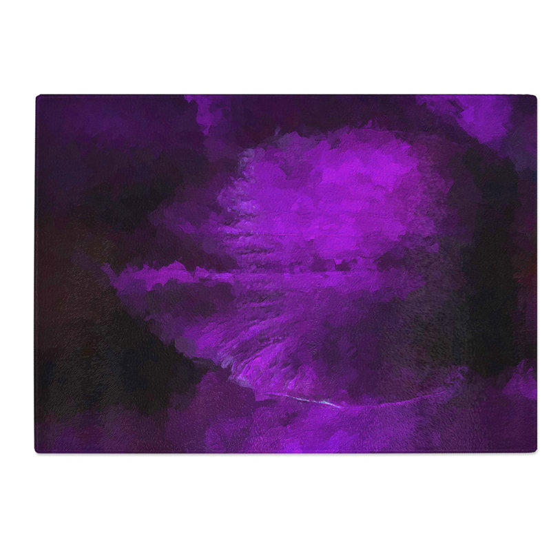 Tempered Glass Petal Chopping Board, 39 cm W x 28.5 cm L