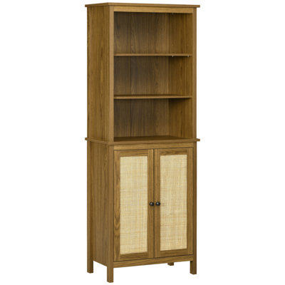 Bibliothèque avec armoire et bibliothèque ouverte