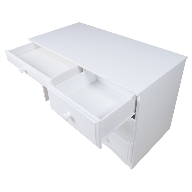 Kellie Solid Wood Writing Desk, White