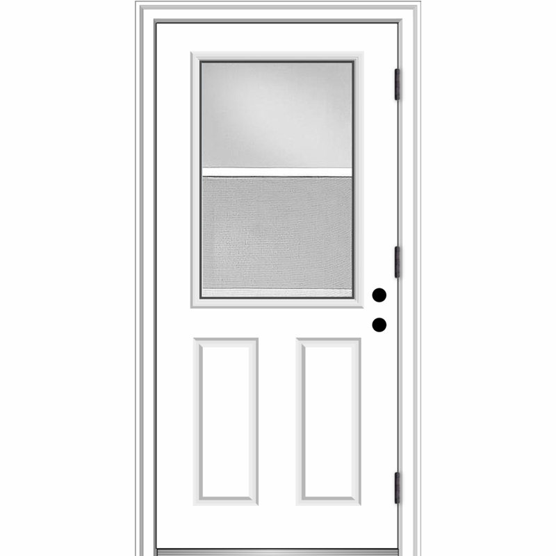 Portes d'entrée avant pré-suspendues en verre transparent, H 80 po x l 32 po x P 1,75po, S'ouvre à gauche vers l'extérieur