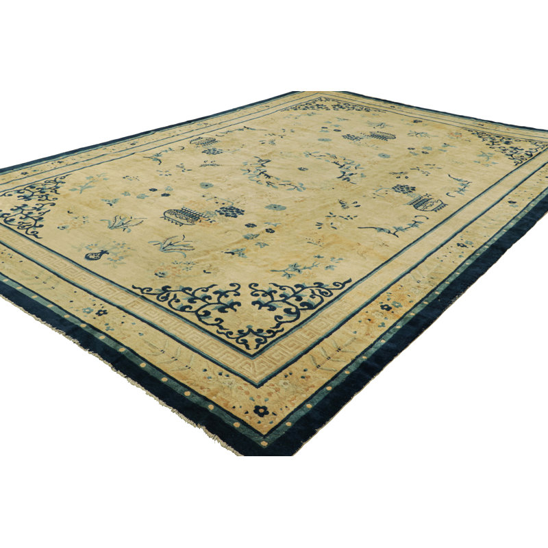 One-of-a-Kind 10’2”x14’6” Hand Knotted Area Rug