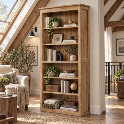 Solid Wood Shelves Bookcase