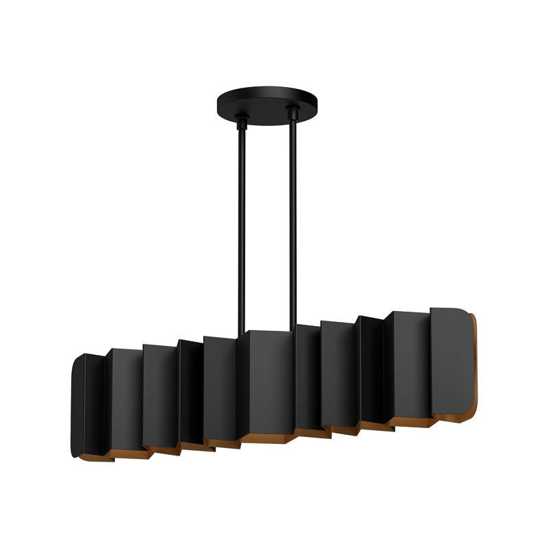 Akira 6 - Light Black Kitchen Island Pendant