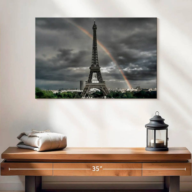 Kavia Rainbow Over Eiffel Tower, 16" H x 24" W