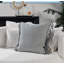 Benny 20" Square Throw Pillow, Blue Natural
