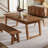 55" Wood Dining Table, Kitchen Dinner Table-1092343794