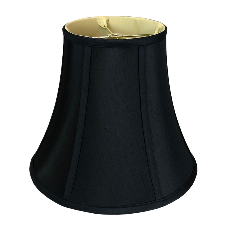 Royal Designs, Inc. BSO-704-10BLK/GL True Bell Basic Lamp Shade, 5 x 10 x 8.5, Black with Gold, 8.5" H x 10" W x 10" D, Black