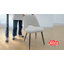 Chaises de salle à manger Aunnika en noyer capitonné, ensemble de 4-332903114