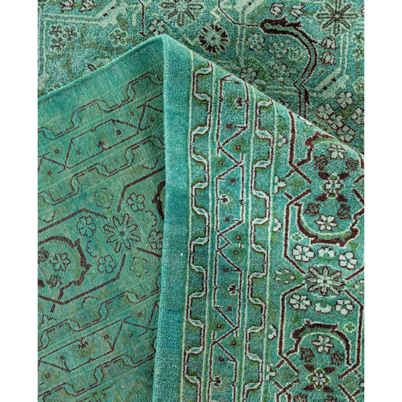 Overdyed One-of-a-Kind 6' 2" X 9' 1" Hand Knotted Area Rug