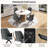 Modern Upholstered Dining Chairs Swivel Armchairs, Dining Room Chairs with Thick Cushion for Kitchen, Dining Room, Living Room-1735356395