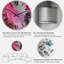 Horloge murale moderne mauve et grise-2093900563