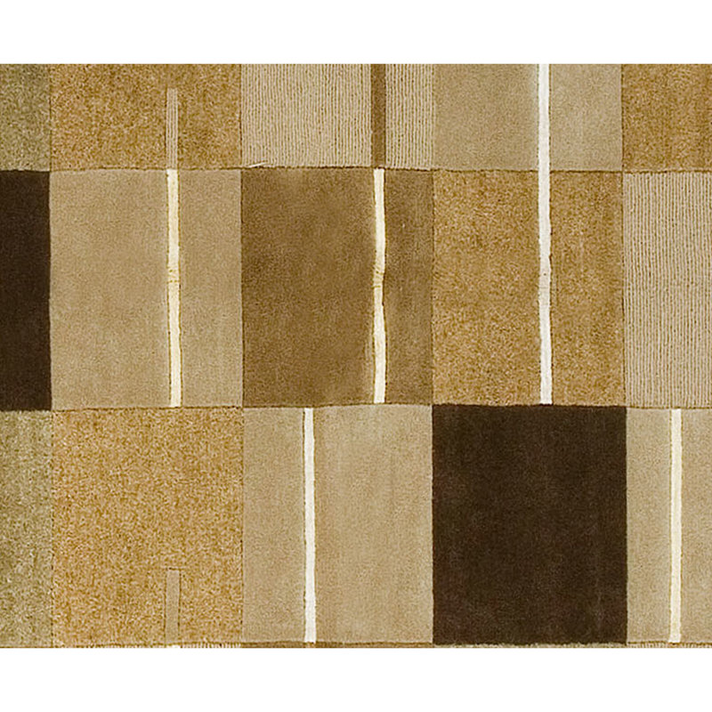 Himalayan Geometric Area Rug in Beige