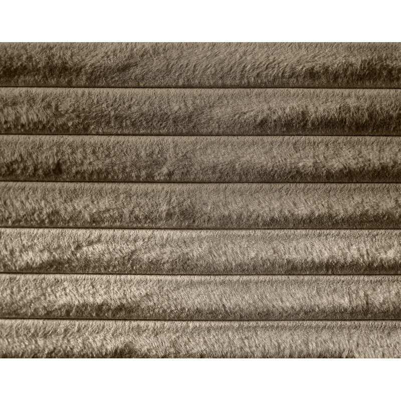 Dexter Corduroy Fabric Bed, King, Taupe Corduroy Fabric