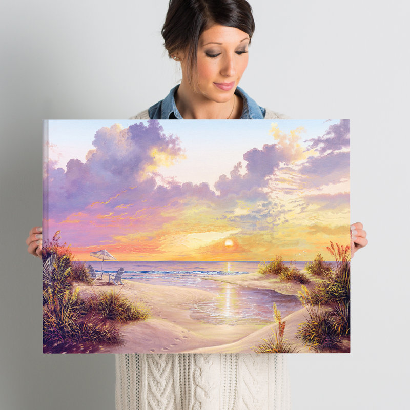 «Paradise Sunset», impression sur toile tendue, H 18 po x l 24 po x P 2 po