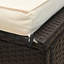 Ventura Reclining Single Chaise with Cushions and Table