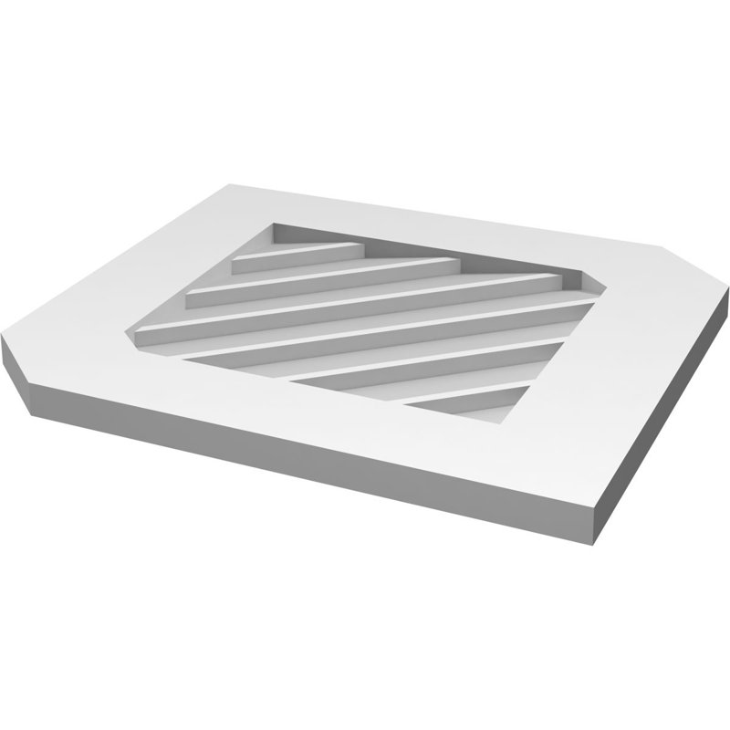 Ventilateur vertical à pignon vertical en uréthane 14/12, H 30 po x l 22 po x P 1 po