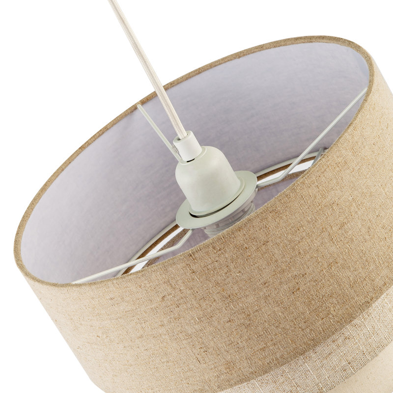 20cm H Fabric Novelty Pendant Shade ( No Direct Attachment Method ) in Beige