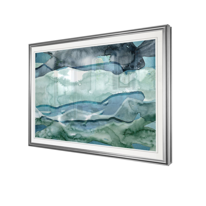 " Water Women I ", 20" H x 24" W x 1.5" D, Silver Frame
