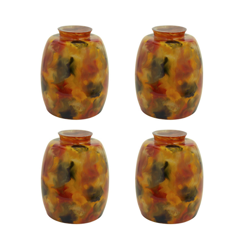 Abat-jour cylindrique en verre H 5,25 po x l 3,875 po (Uno) en brun