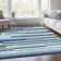 Premium Machine Washable Prisco Blue Rug