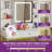 Makeup Vanity Table With LED Lighted Mirror-731557238
