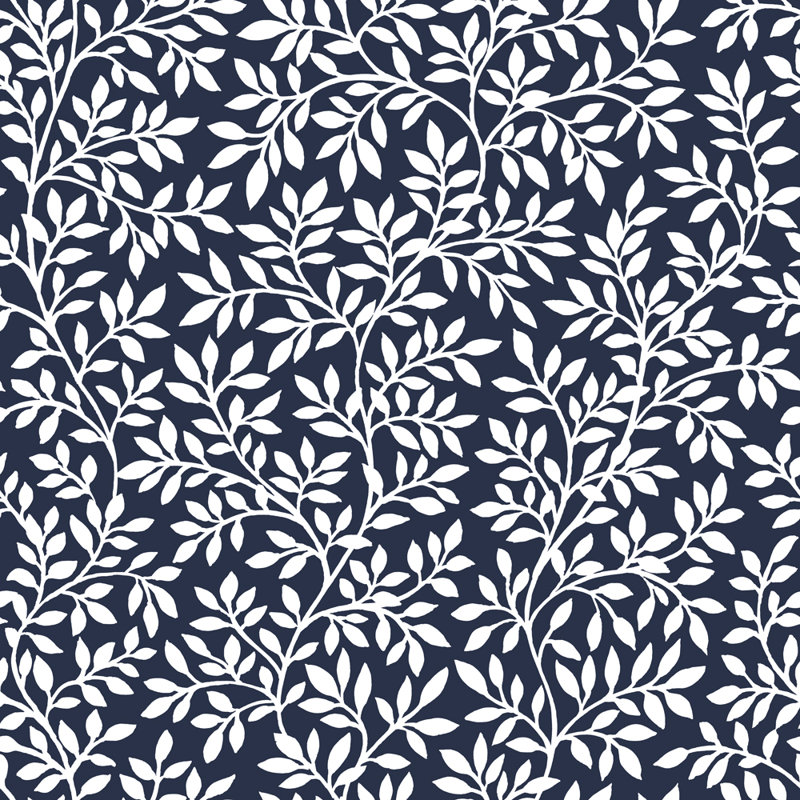 Papier peint rétro à peler et coller, Vignes bleues françaises
