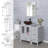 3 combo 36" Single Bathroom Vanity Set with Vessel Sink, Faucet, Drain-64791113
