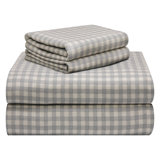 Flannel Plaid Sheet Set