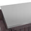 Îlot de cuisine 42,1 po avec tablette latérale, chariot de barbecue avec armoire de rangement-124499214