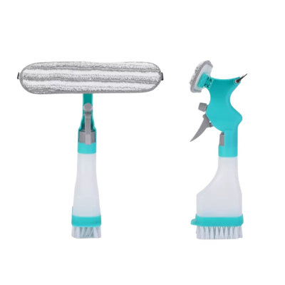 Brosse grattoir 4 en 1 bleu
