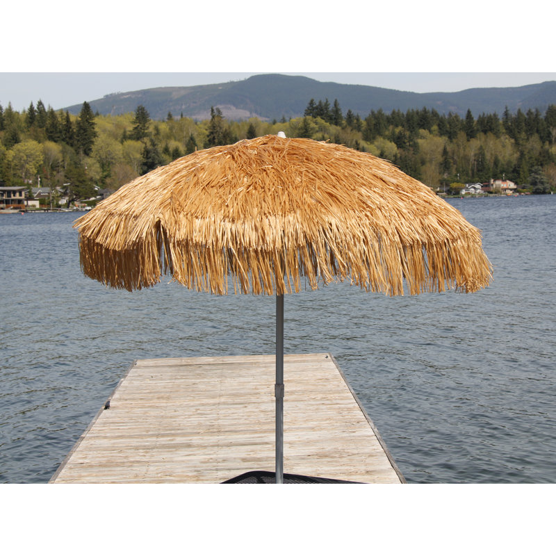 Palapa 60'' Tilt Beach Umbrella, Brown