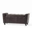 Banc de rangement rembourré en similicuir DuClaw-16949669