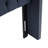 Navy Upholstered Headboard For Queen Bed, Button With Double Nailhead Accents, Adjustable Height Metal Legs Transitional Tufting, Trim, Black Height,-1538669346