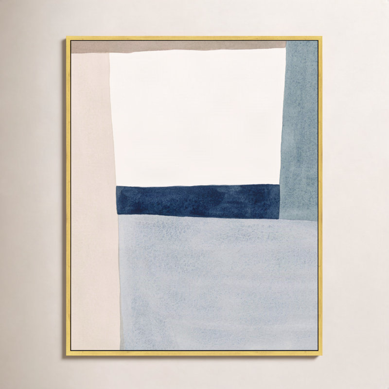 Composition by Julia Balfour - Framed Wall Art JB0500, 30" H x 24" W x 1.38" D, Gold Framed Canvas