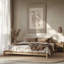 Toile tendue avec carton très grand beige-978551643