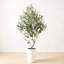 Arbre à fleurs 5,5 pi en olivier artificiel réaliste pour la maison et le bureau-1299611916