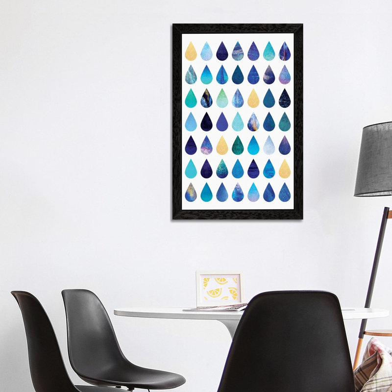 Rain - Floater Frame Print on Canvas, Black Framed , 101.6 cm H x 66.04 cm W