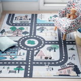 Amsterdam Blue/Dark Gray Rug